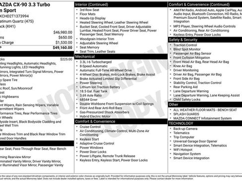 New 2026 MAZDA CX-90 3.3 Turbo w/ Premium Sport Pkg image 2