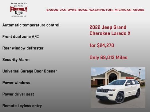 Used 2022 Jeep Grand Cherokee Laredo X RWD image 25