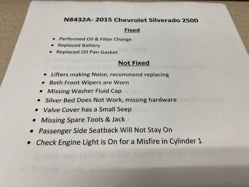 Used 2015 Chevrolet Silverado 2500 W/T w/ WT Convenience Package RWD image 4