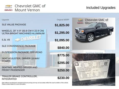 Used 2015 GMC Sierra 1500 SLE w/ SLE Value Package image 6