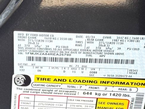 Used 2024 Ford Expedition Max Limited AWD/4WD image 34