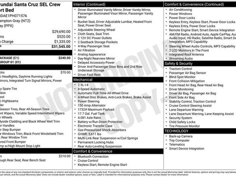 Used 2023 Hyundai Santa Cruz SEL w/ Cargo Package AWD/4WD image 14