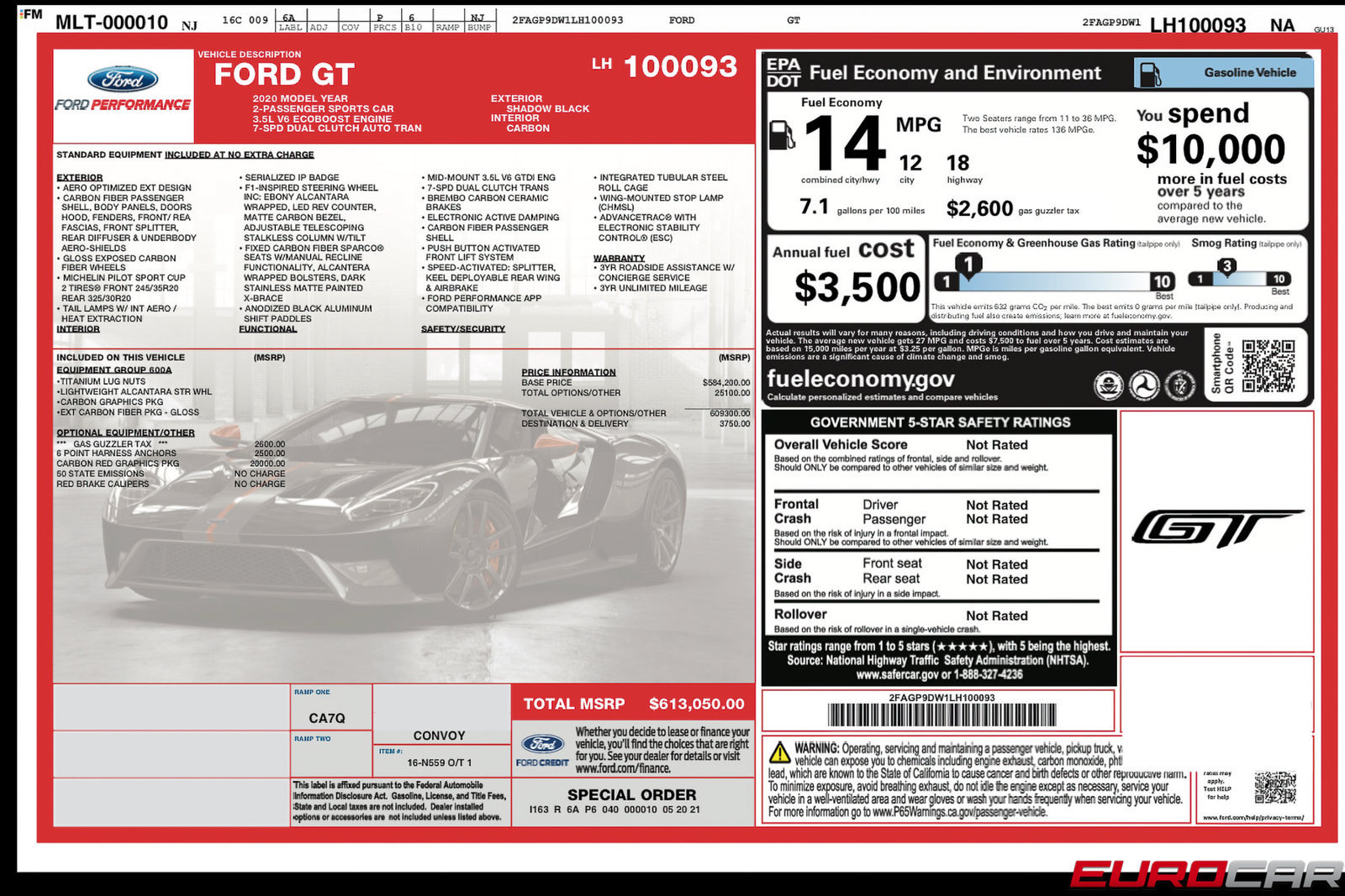 Used 2020 Ford GT Carbon Series RWD image 57