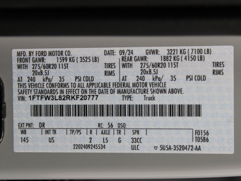 Used 2024 Ford F150 XLT w/ Equipment Group 302A MID AWD/4WD image 76