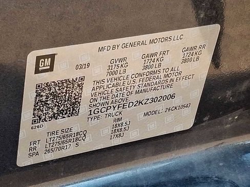 Used 2019 Chevrolet Silverado 1500 LT Trail Boss image 39