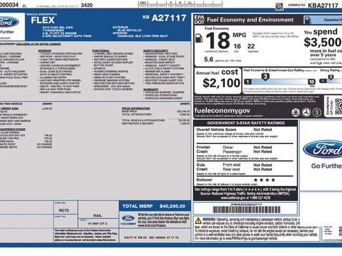 Used 2019 Ford Flex SEL w/ Equipment Group 202A AWD/4WD image 39