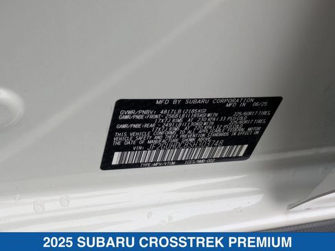 Certified 2025 Subaru Crosstrek 2.5i Premium AWD/4WD image 38