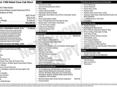 Used 2022 RAM 1500 Rebel w/ Rebel Level A Equipment Group AWD/4WD image 22