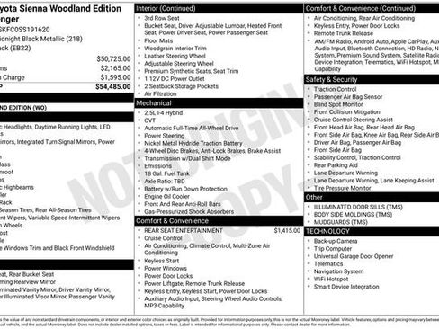 Used 2025 Toyota Sienna XLE Woodland Edition AWD/4WD image 7