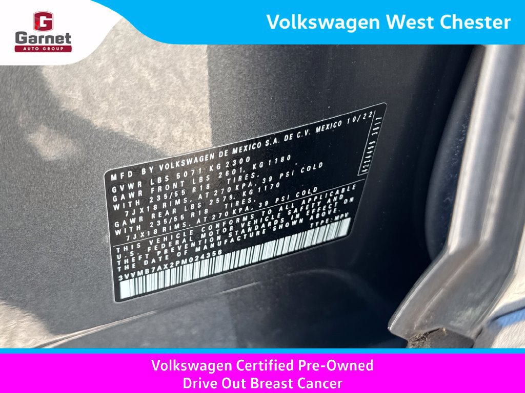 Certified 2023 Volkswagen Tiguan SE w/ Panoramic Sunroof Package AWD/4WD image 16