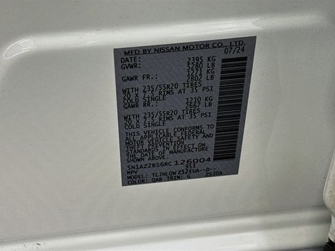 Used 2024 Nissan Murano SV w/ SV Midnight Edition Package AWD/4WD image 12