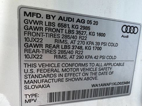 Used 2020 Audi SQ8 Premium Plus AWD/4WD image 32