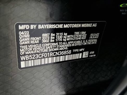 Used 2024 BMW iX xDrive50 w/ Sport Package AWD/4WD image 73