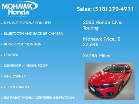 Certified 2023 Honda Civic Touring image 8
