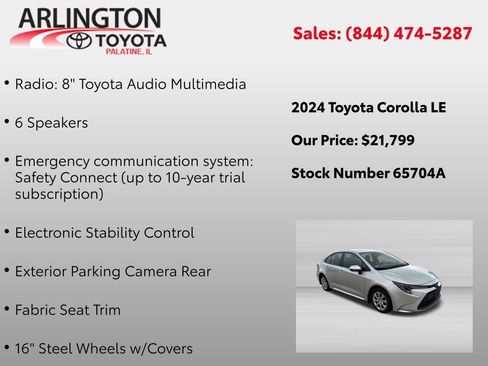 Used 2024 Toyota Corolla LE FWD image 4