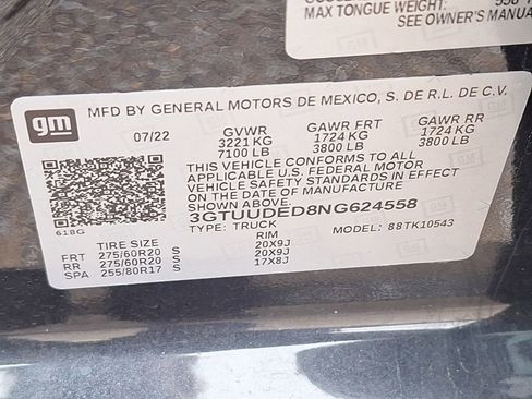 Used 2022 GMC Sierra 1500 SLT image 23