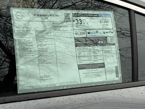 New 2026 Nissan Sentra SV w/ Floor Mat Package image 24