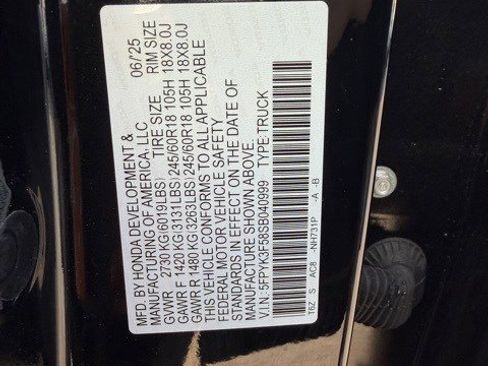 Used 2025 Honda Ridgeline RTL image 10