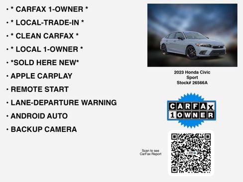Certified 2023 Honda Civic Sport image 7