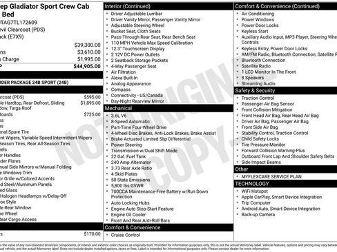 New 2026 Jeep Gladiator Sport AWD/4WD image 7