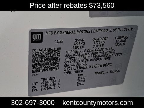 New 2026 GMC Sierra 1500 AT4 w/ Technology Package image 24