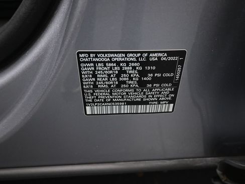 Used 2022 Volkswagen Atlas SE AWD/4WD image 20