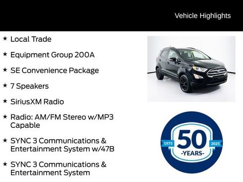 Used 2019 Ford EcoSport SE w/ SE Convenience Package FWD image 6
