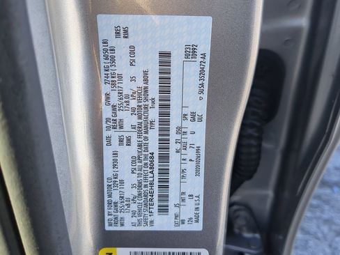 Certified 2020 Ford Ranger XLT w/ Equipment Group 301A Mid image 26