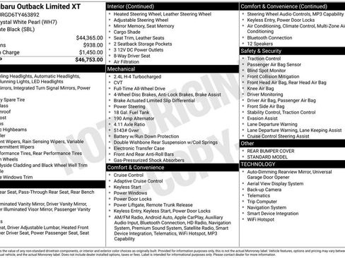 New 2026 Subaru Outback Limited XT AWD/4WD image 49