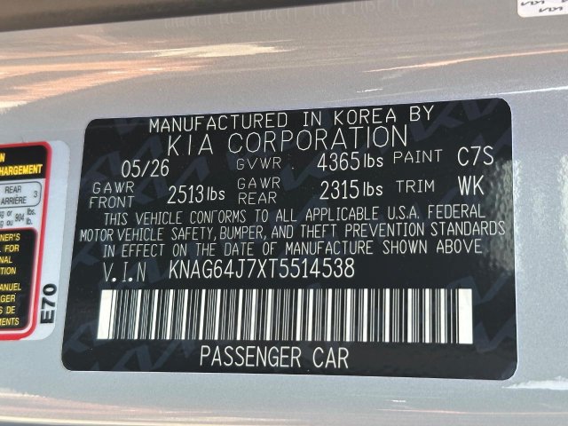 New 2026 Kia K5 GT-Line w/ GT-Line Premium Package FWD image 20