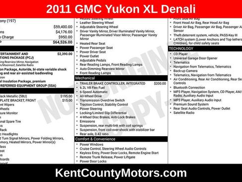 Used 2011 GMC Yukon XL Denali AWD/4WD image 1