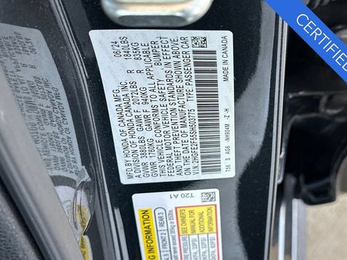 Certified 2025 Honda Civic Sport image 30