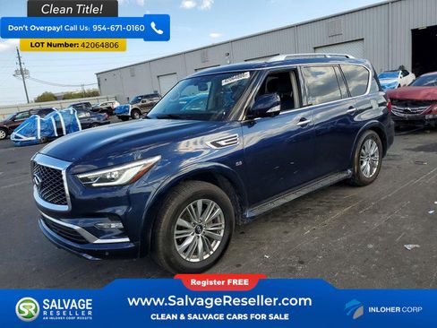Used 2019 INFINITI QX80 Luxe w/ Proassist Package AWD/4WD image 1