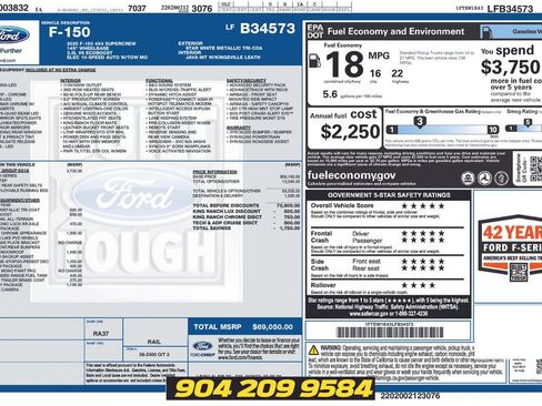 Used 2020 Ford F150 King Ranch w/ Equipment Group 601A Luxury AWD/4WD image 37