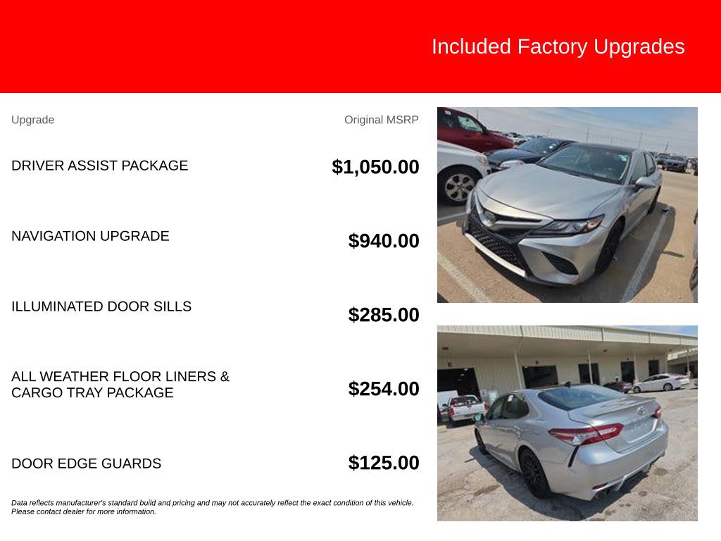 Used 2018 Toyota Camry XSE w/ Driver Assist Package FWD image 5