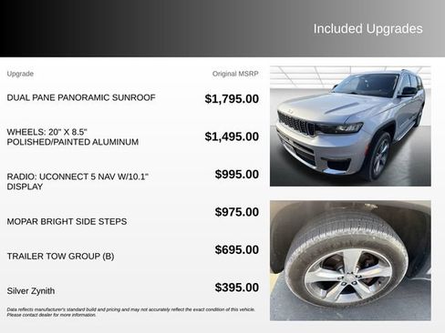Used 2021 Jeep Grand Cherokee L Limited w/ Trailer Tow Group (B) AWD/4WD image 4