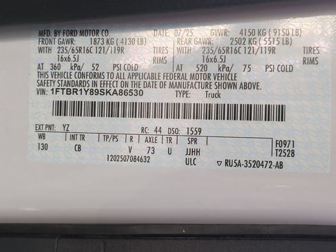 Certified 2025 Ford Transit 250 Low Roof w/ Exterior Upgrade Package RWD image 24