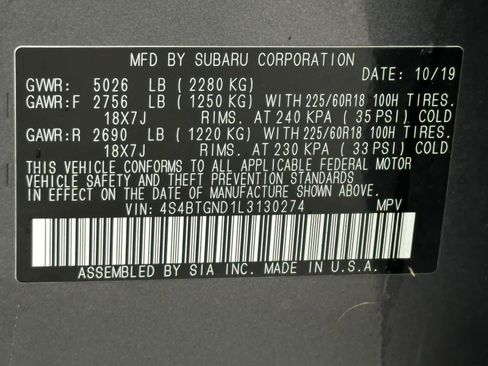 Used 2020 Subaru Outback Limited XT w/ Popular Package #2 image 28