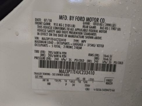 Used 2018 Ford EcoSport SE FWD image 33