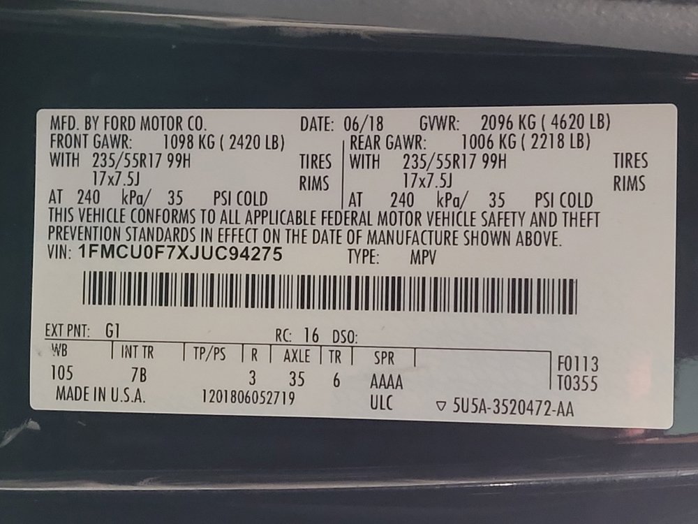 Used 2018 Ford Escape S FWD image 33
