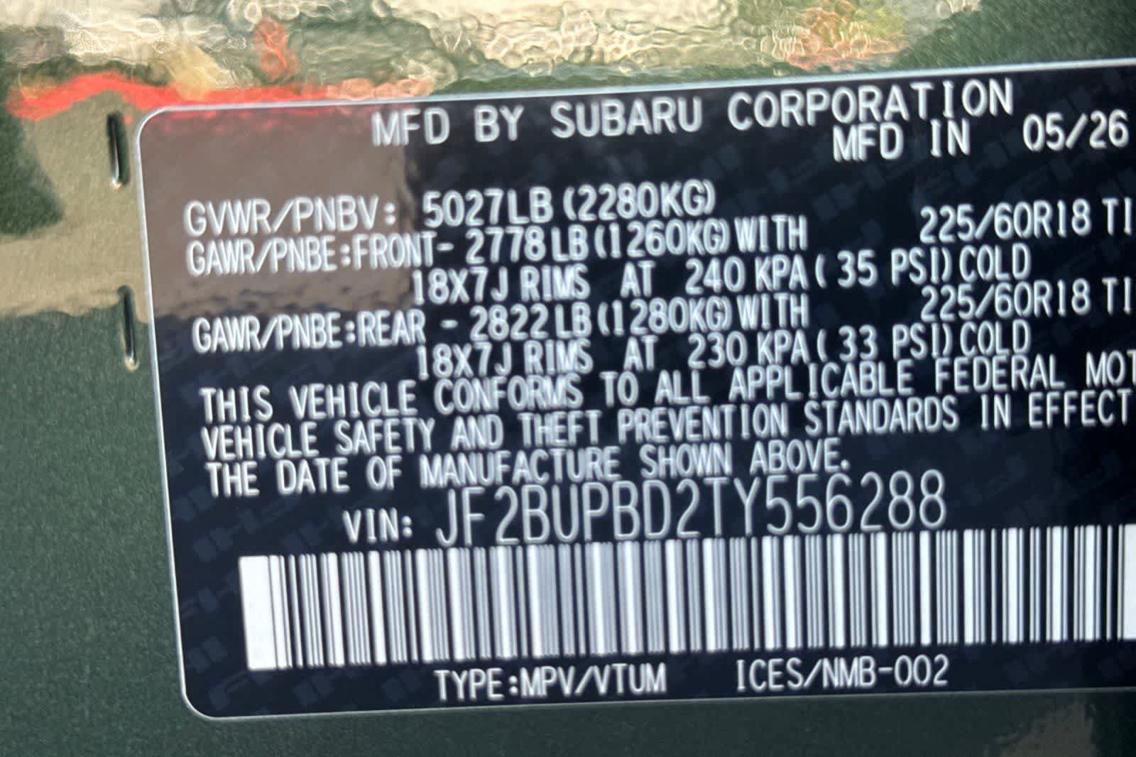 New 2026 Subaru Outback Premium AWD/4WD image 33