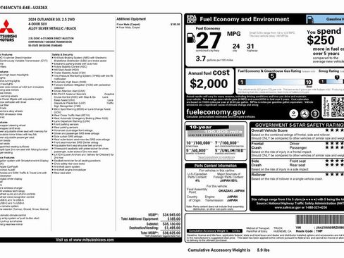 Used 2024 Mitsubishi Outlander SEL image 4