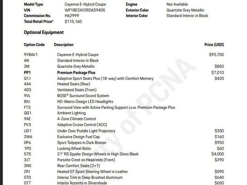 Certified 2024 Porsche Cayenne Coupe AWD/4WD image 1
