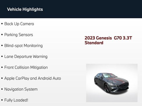 Used 2023 Genesis G70 3.3T w/ Sport Prestige Package AWD/4WD image 5