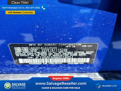 Used 2022 Subaru WRX Premium AWD/4WD image 17