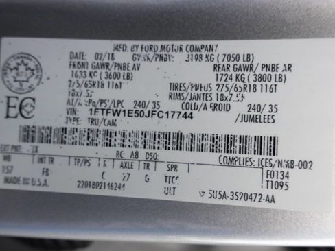 Used 2018 Ford F150 XLT w/ Equipment Group 301A Mid AWD/4WD image 20