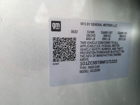 Certified 2022 Chevrolet Malibu LS image 21