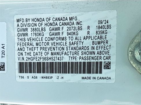 Certified 2025 Honda Civic Sport image 33