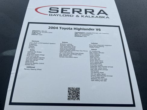 Used 2004 Toyota Highlander 4WD V6 image 28