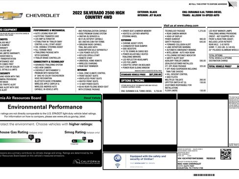 Used 2022 Chevrolet Silverado 2500 High Country w/ Technology Package image 3